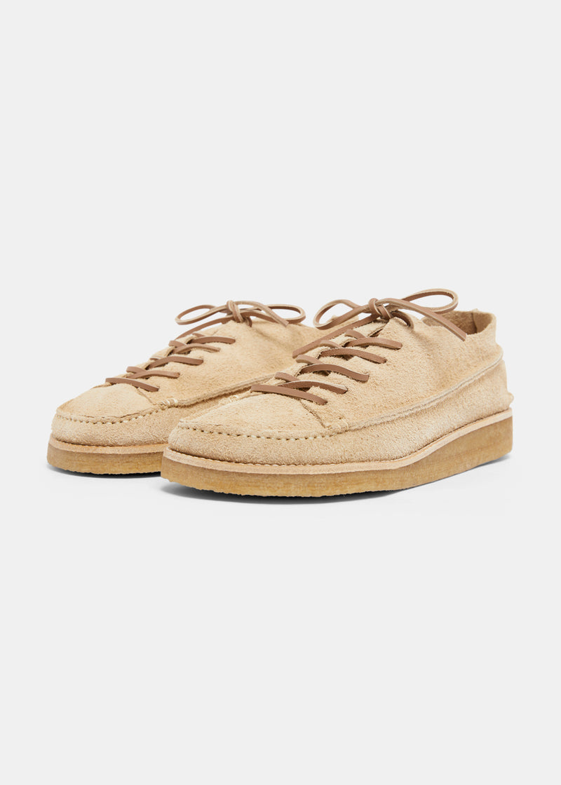 Finn Suede Lace Up Shoe On Crepe - Sand – Yogi Footwear